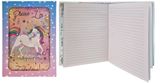 Zápisník Jednorožec 80 listov, trblietky s tekutinou 15x21cm