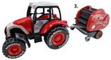 Traktor kovový s vlečkou My Farm 28cm 3druhy vlečky