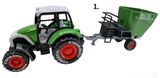 Traktor kovový s vlečkou My Farm 28cm 3druhy vlečky