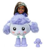 Mattel Cutie Reveal pastelová edícia mini fialový psík
