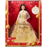 Mattel Barbie Vianočná edícia hnedé vlasy