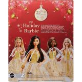 Mattel Barbie Vianočná edícia hnedé vlasy