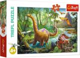 Trefl Puzzle Dinosaury na cestách 60 dielikov