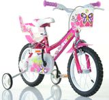 DINO Bikes - Detský bicykel 16&quot; 166R - ružový 2017
