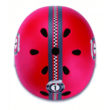 Globber detská prilba PRINTED JUNIOR racing Red XS/S (51-54 cm)
