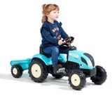 Falk šliapací traktor s prívesom Kiddy Farm - modrý
