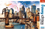 Trefl Puzzle 1000 Crazy City-Mačky v New York