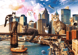 Trefl Puzzle 1000 Crazy City-Mačky v New York