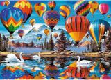 Trefl Drevené puzzle 1000 - Farebné balóny