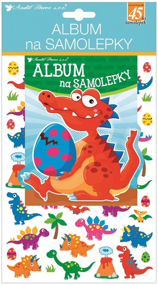 Album na samolepky Dinosaury 16x29 cm