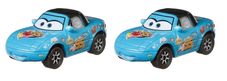 Mattel Cars HFB78 autíčka Dinoco Mia & Tia 2ks sada