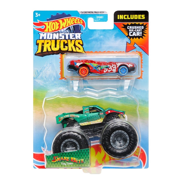 Mattel Hot Wheels Monster Trucks Shake Bite 9,5cm