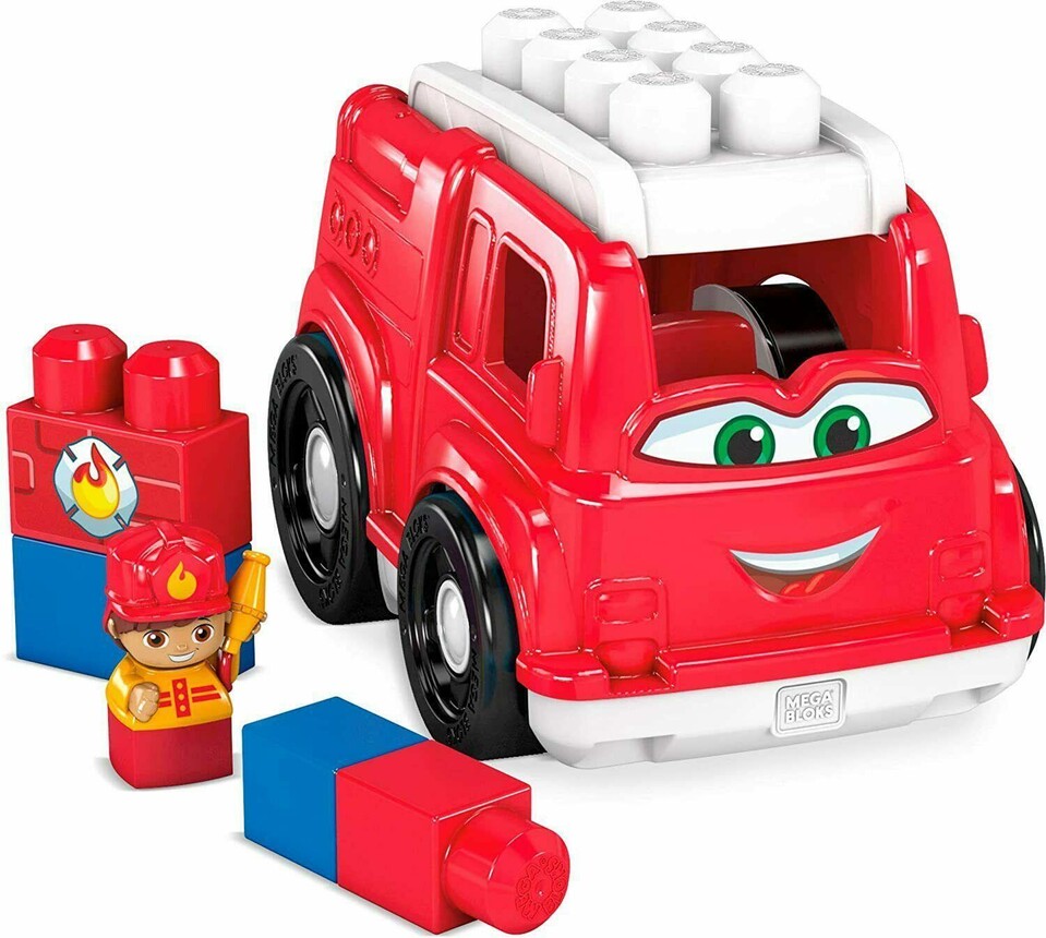 Mattel Mega Bloks Hasičské auto s blokmi 23cm