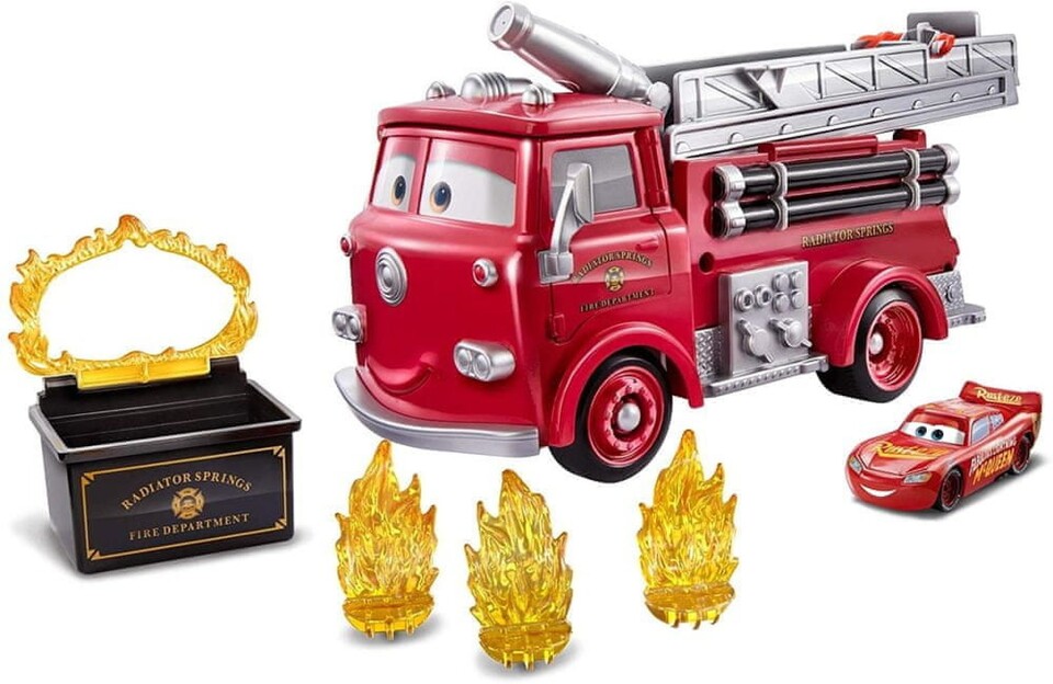 Mattel Požiarne auto Cars GPH80 Stunt&Splash Red 30cm