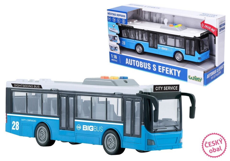 Mestský autobus BIGbus s efektmi 29cm