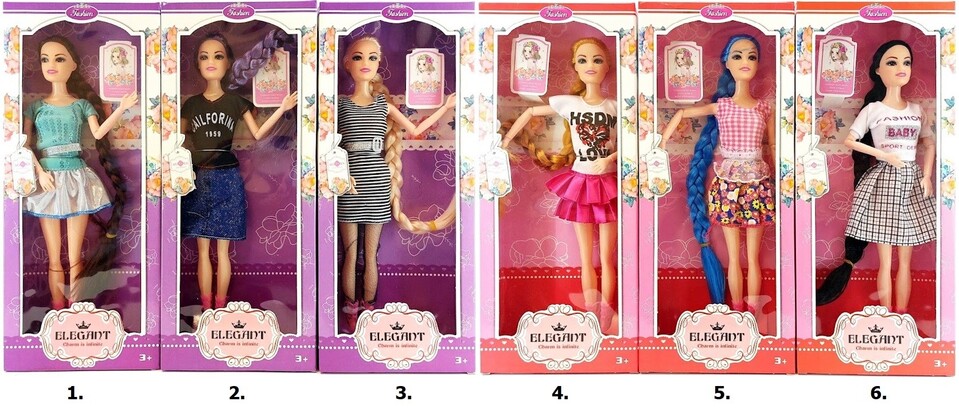 Bábika Elegant v rôznych šatách 29cm - 3