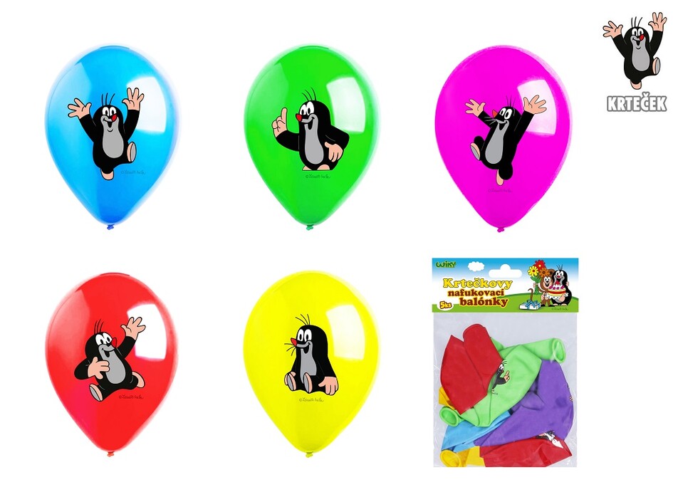 Nafukovacie balóny Krtko 5ks