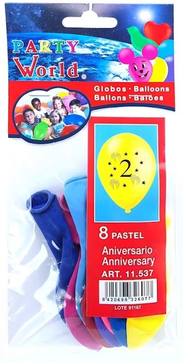 Balóny s číslom 2./8ks
