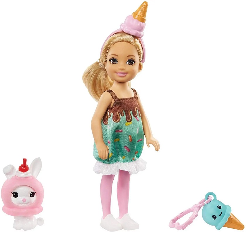 Mattel Barbie Chelsea v kostýme Zmrzlina 15cm