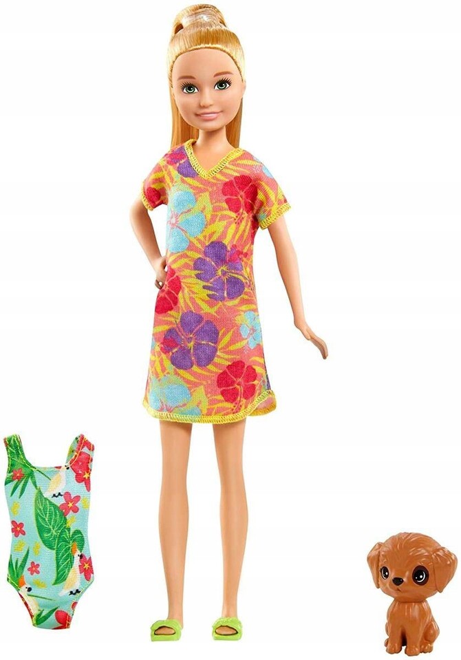 Mattel Barbie Chelsea na dovolenke Stacie s doplnkami