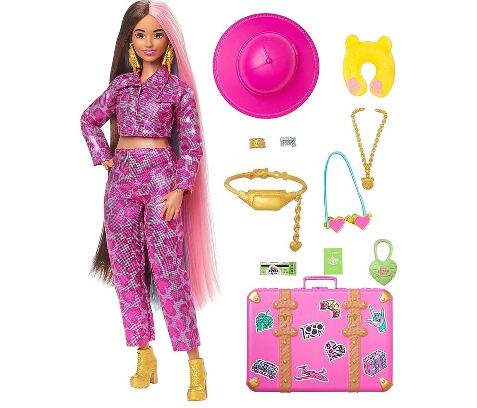 Bábika Barbie na cesty s oblečením Safari Extra Fly