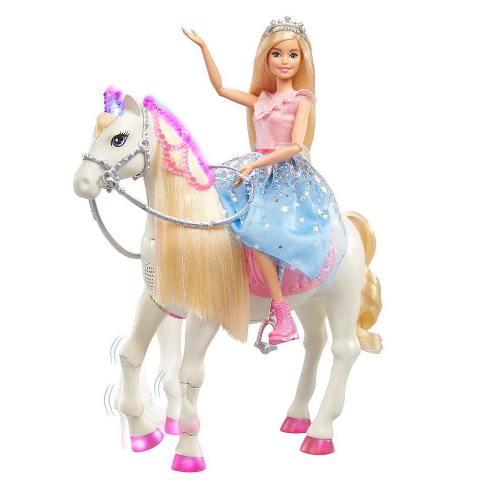 Mattel Barbie princezná a koník