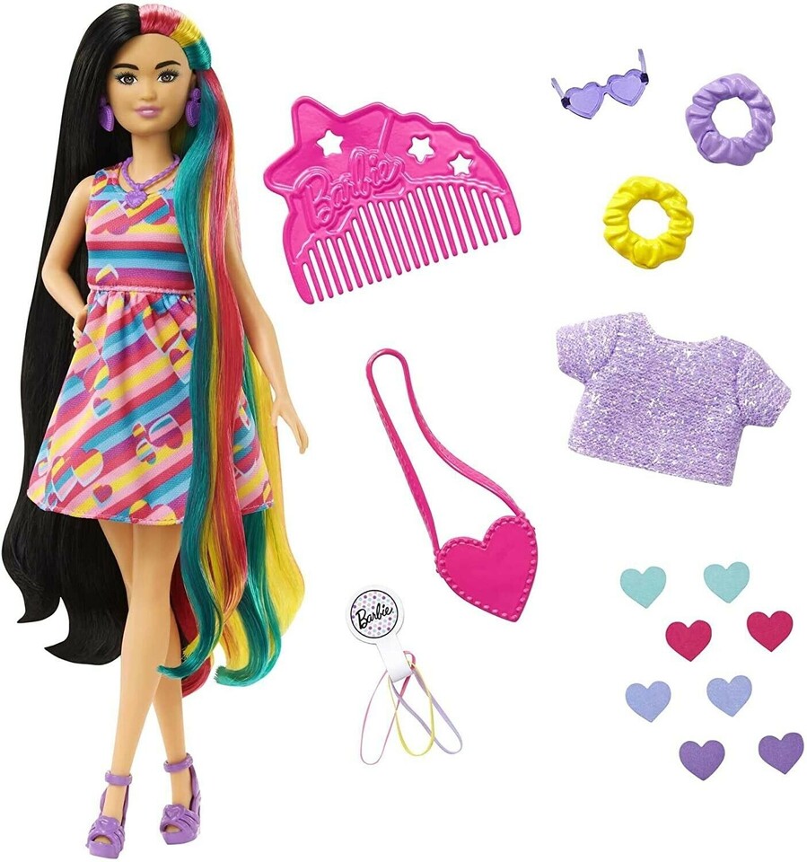 Mattel Barbie s ružovým hrebeňom