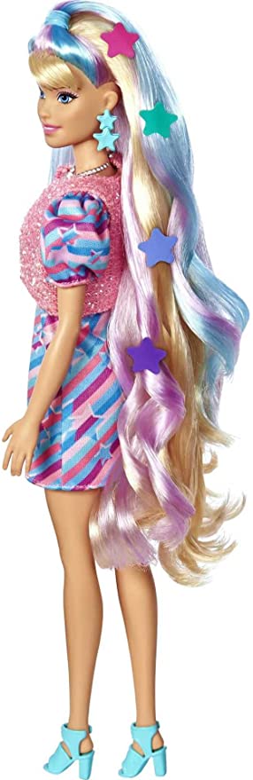 Mattel Barbie s modrým hrebeňom