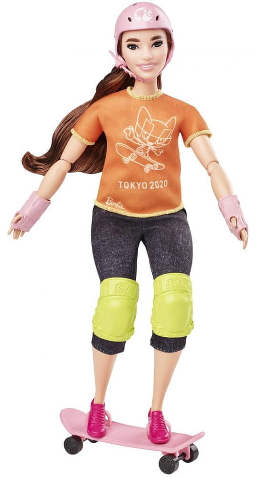 Mattel Barbie Olympionička Skateboardistka