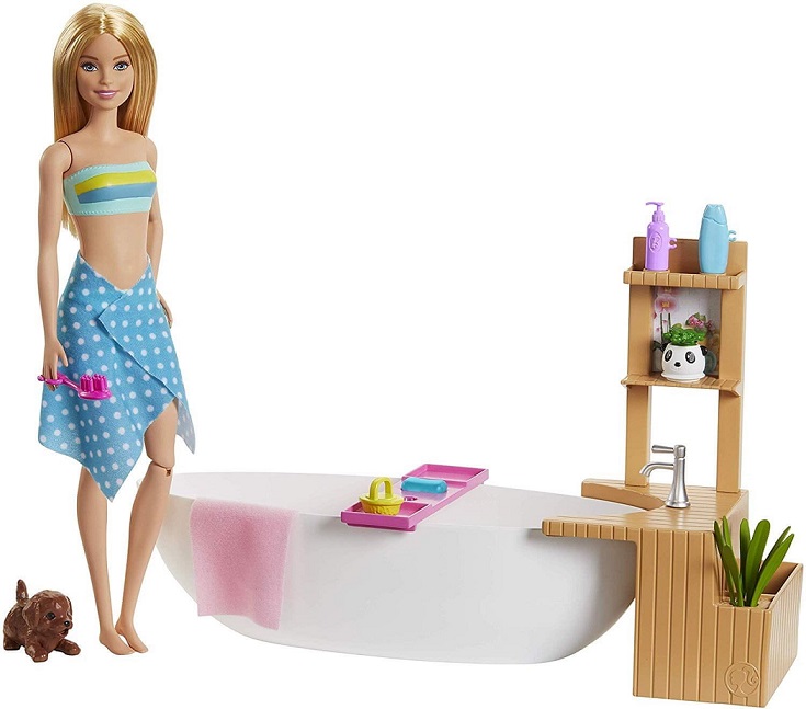 Mattel Barbie Wellness bábika v kúpeľoch herný set