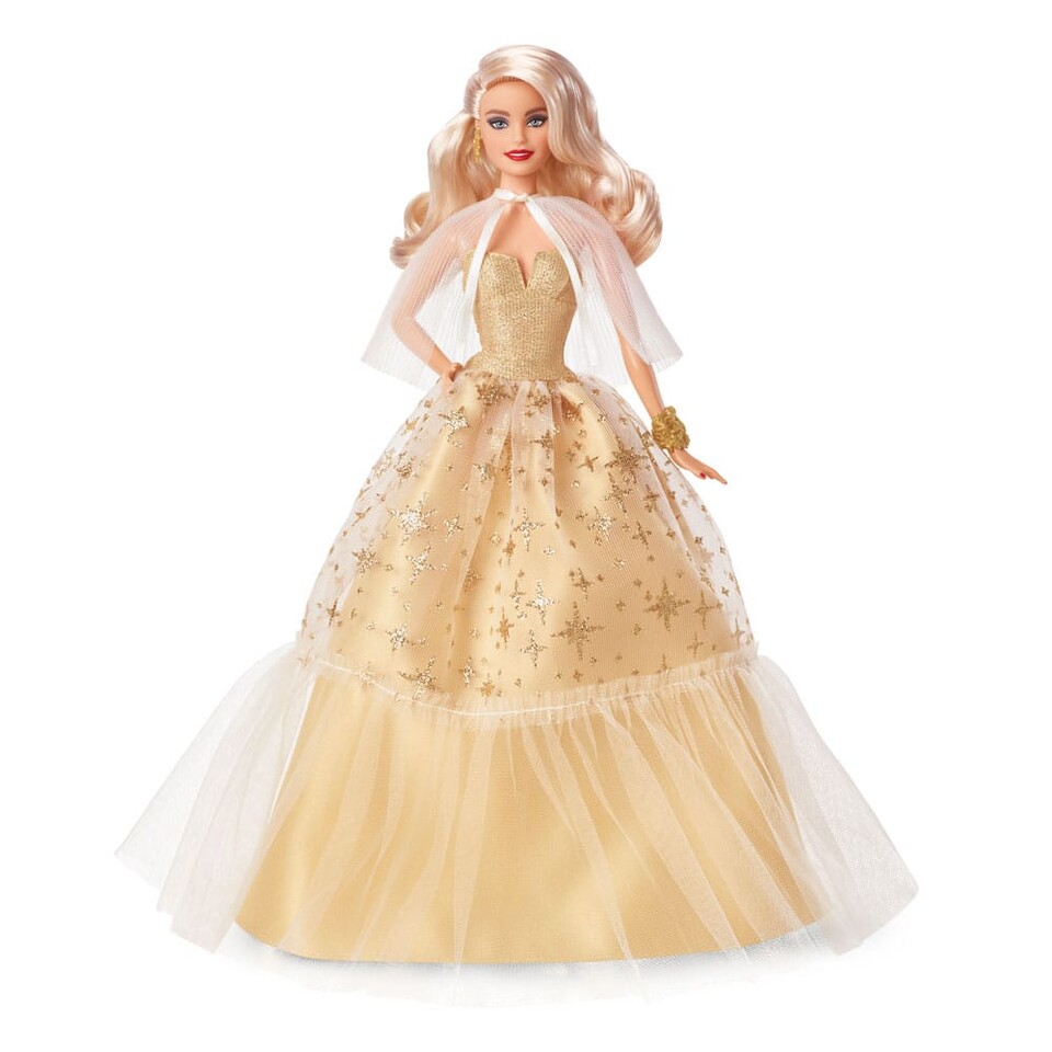 Mattel Barbie Vianočná edícia blondína
