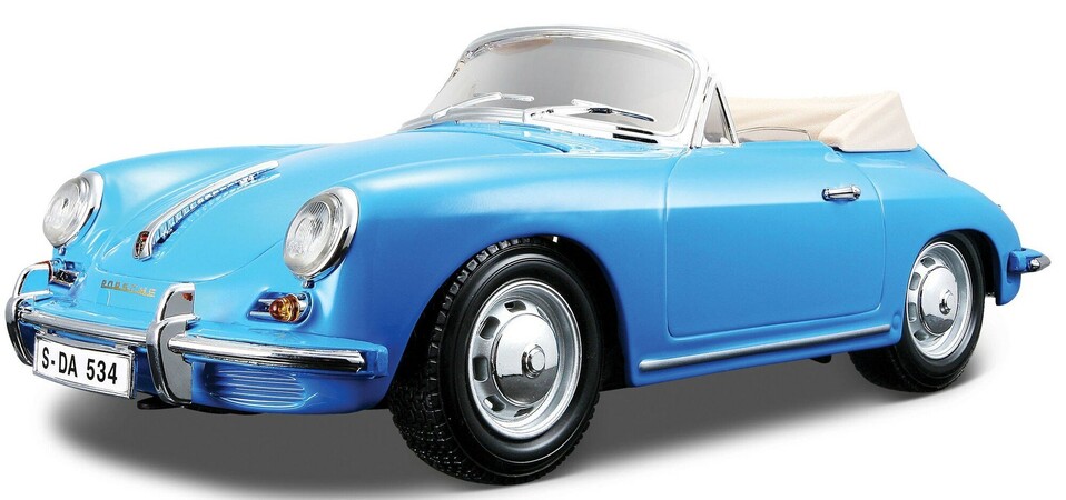 Bburago 1:18 Porsche 356B Cabriolet 1961 Blue