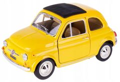 Bburago 1:24 Fiat 500F (1965) žltá