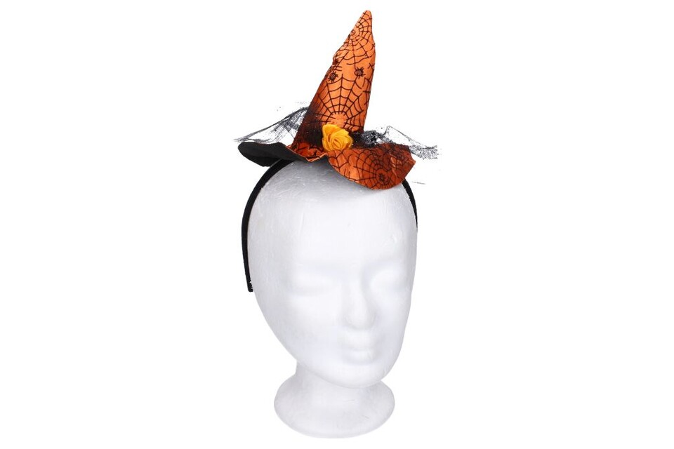 Čelenka karnevalová čarodejnícky klobúčik s ozdobou