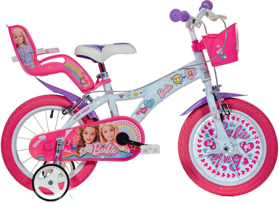 DINO Bikes - Detský bicykel 14" 614GBAF - Barbie 2022