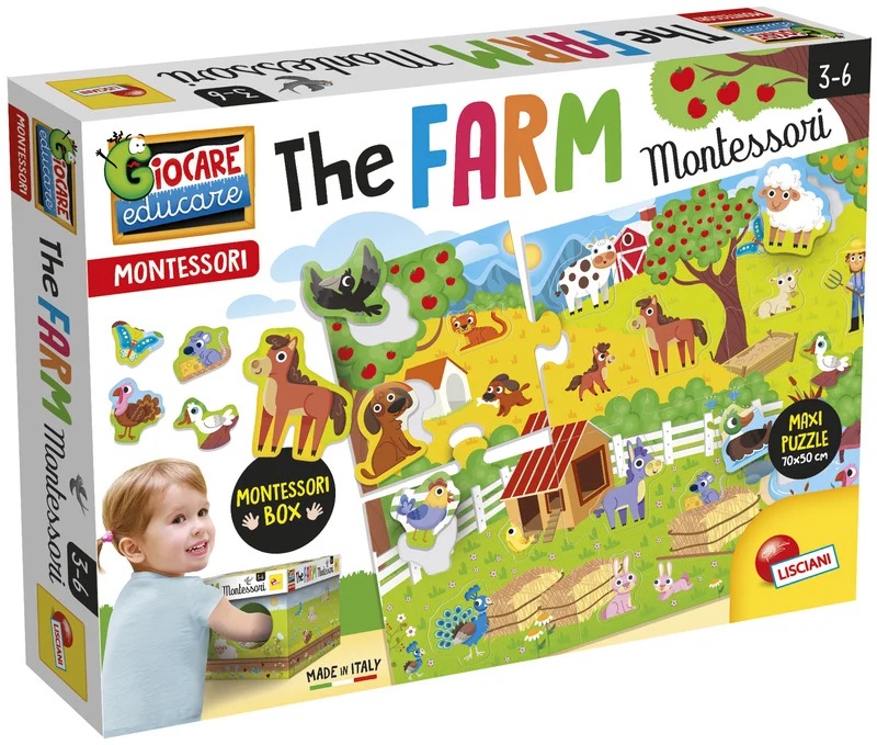 Montessori Logická hra Farma