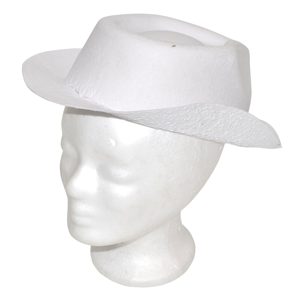 Papierový klobúk biely
