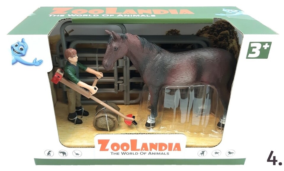 Zoolandia kôň s doplnkami 4druhy  - náhodný