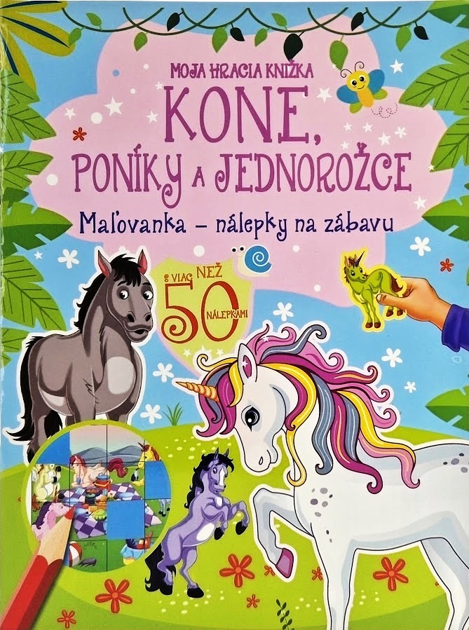 Moja hracia knižka - Kone, poníky a jednorožce