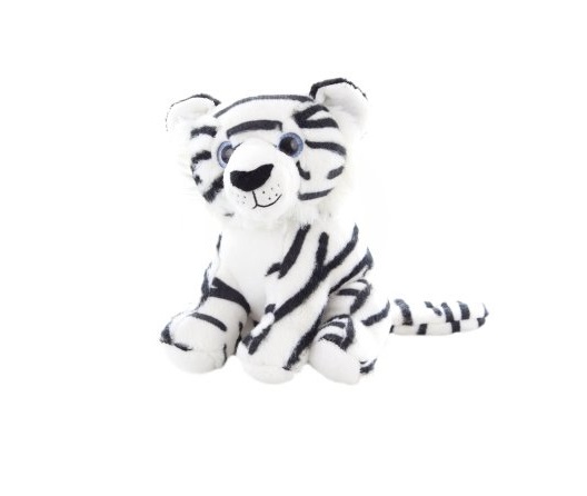 Tiger biely plyšový 20cm