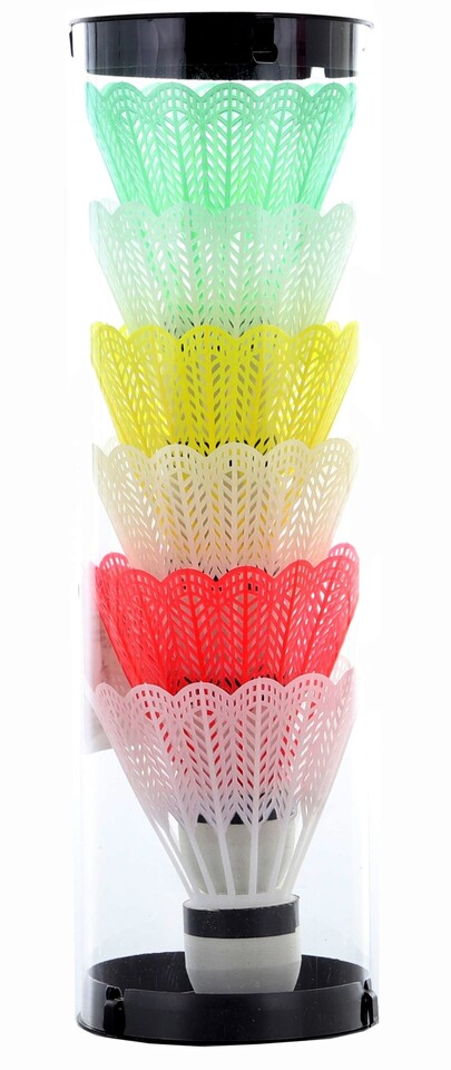 Farebné košíky na badminton 6ks