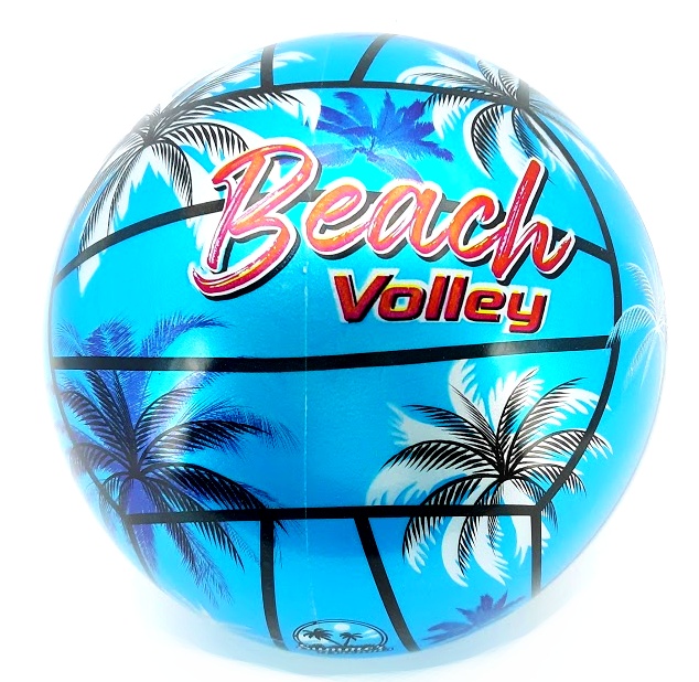 Volejbalová plážová lopta Beach Volley 3farby 21cm - červená
