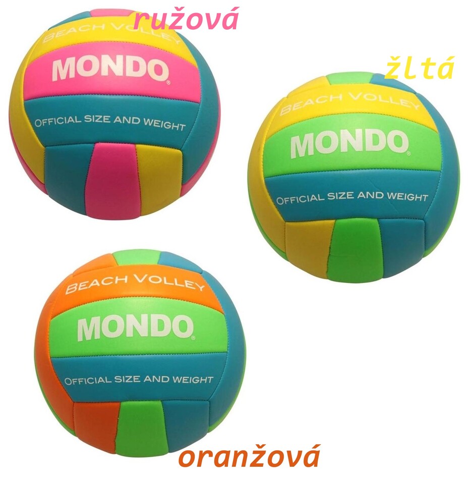 Volejbalová lopta Mondo Beach Volley no.5 - ružová