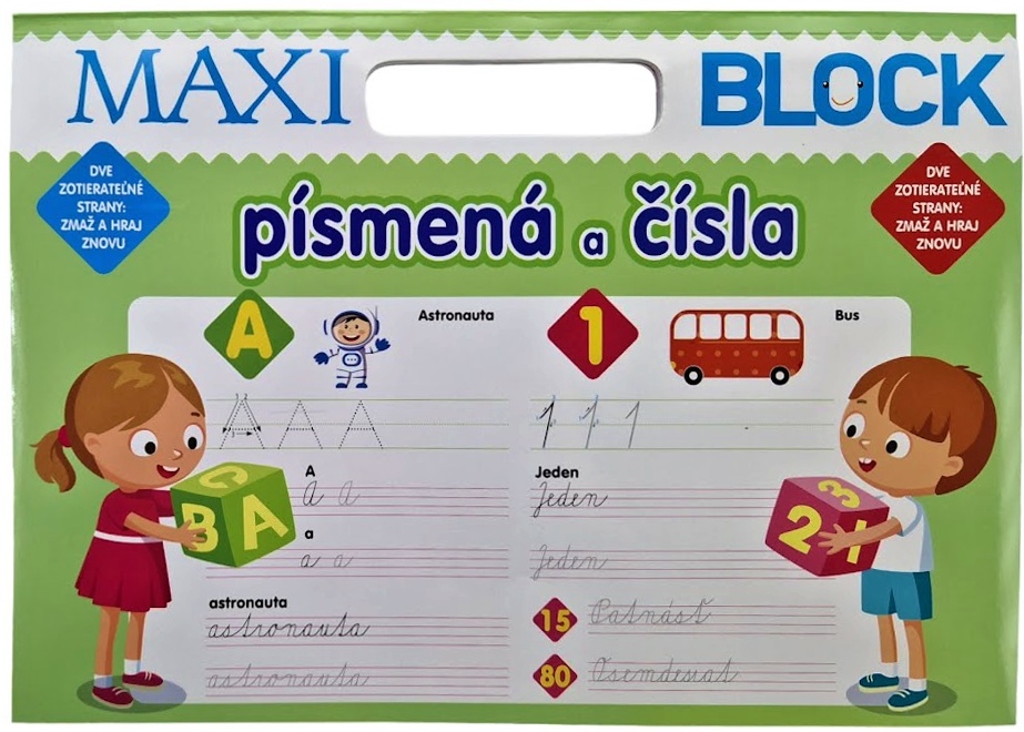 Maxi block písmena a čísla