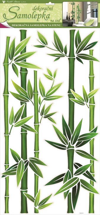 Samolepka Bambus zelený 69x32cm