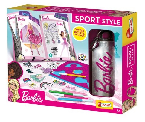 Lisciani Barbie Sport návrhársky set s fľašou