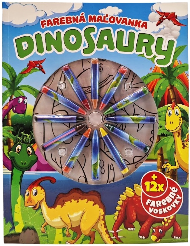 Farebná maľovanka Dinosaury