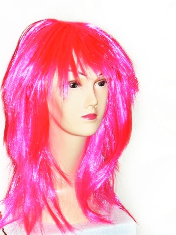 Parochňa dlhé vlasy ružové