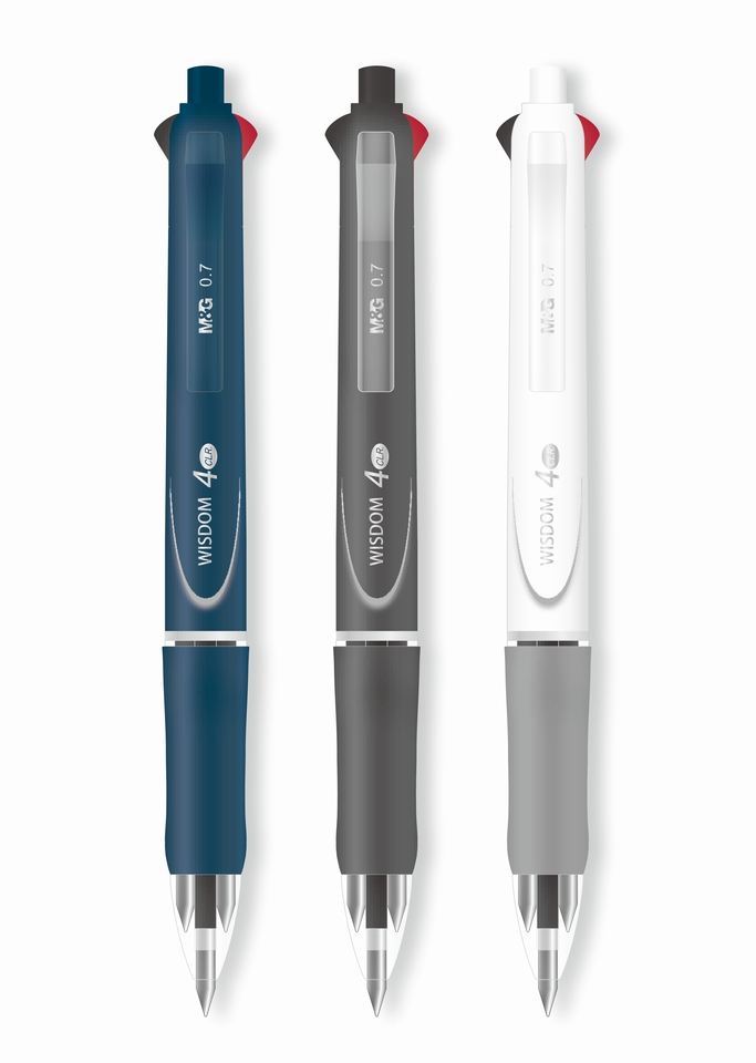 Guľôčkové pero 3 farby, 0,7mm - modrá