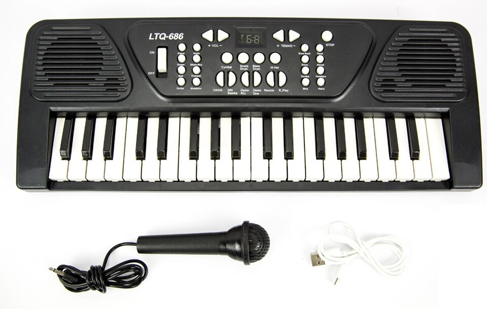Piano detské s mikrofónom a konektorom pre USB